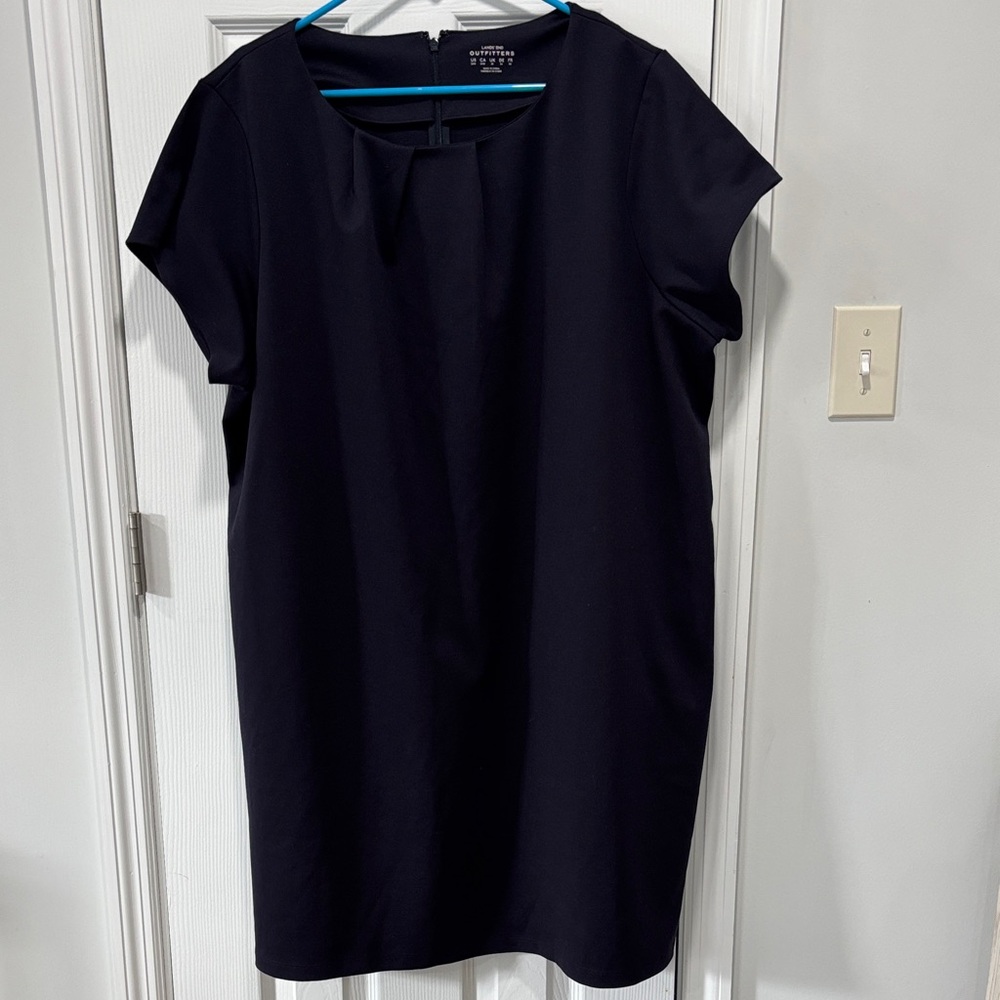 Lands' End Elegant Black Midi Dress - Picture 2 of 15